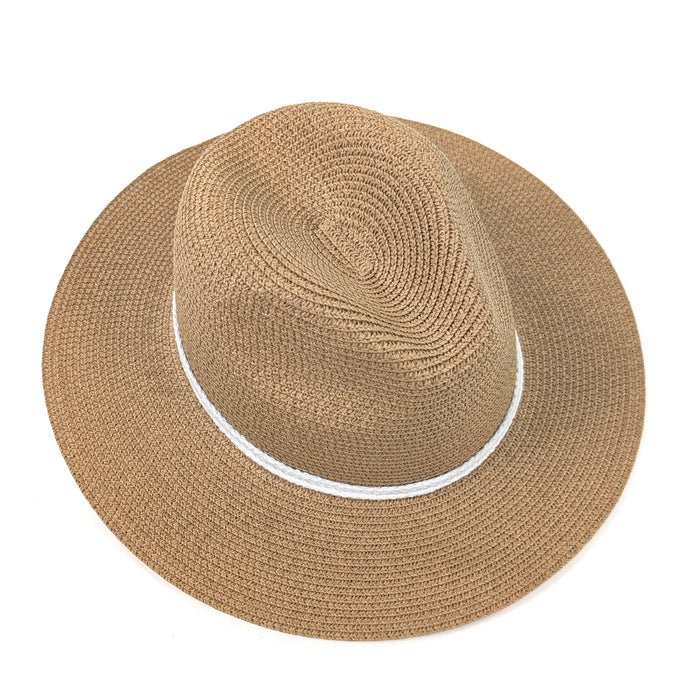Reef Knot Panama Foldable Hat (57cm) - White