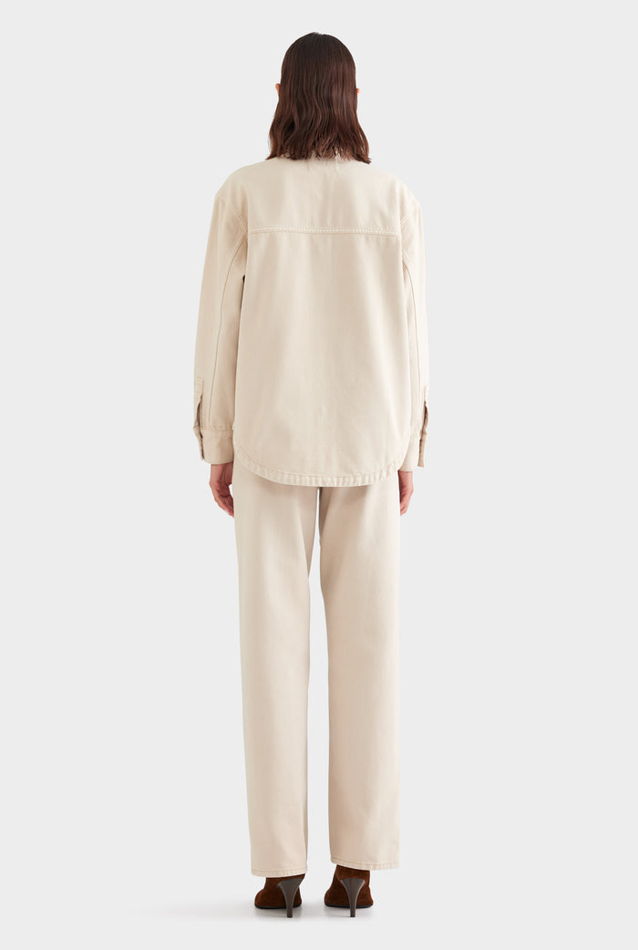Relaxed Denim Shirt - Washed Stone