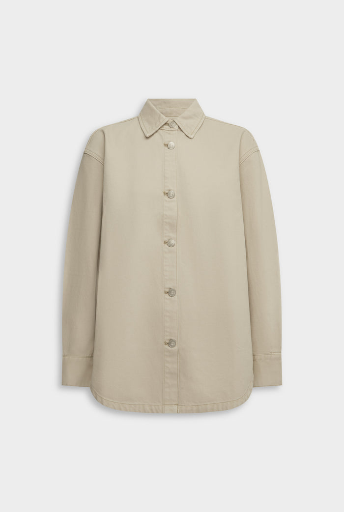 Relaxed Denim Shirt - Washed Stone