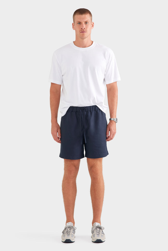 Relaxed Tencel Short - Navy