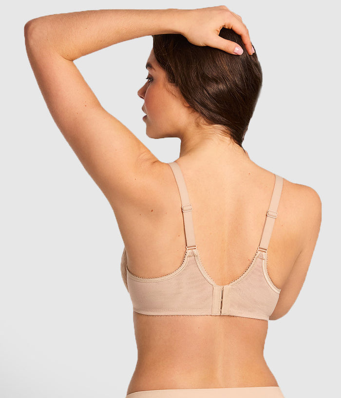 Retro Chic Underwire T-Shirt Bra: Toast