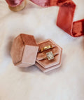 Rose Velvet Double Ring Box - Giftware - Six Stories