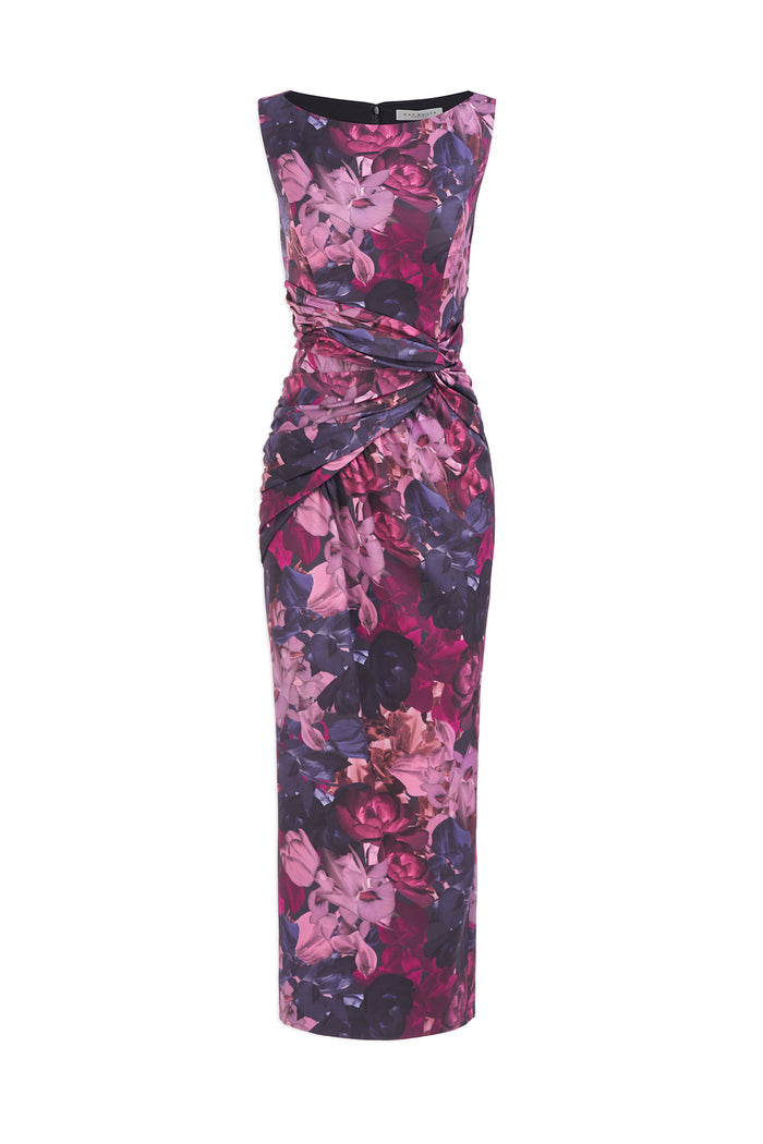 Sabina Knot Tea Length Dress