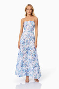 Savannah Maxi Dress Blue - Dress - Elliatt