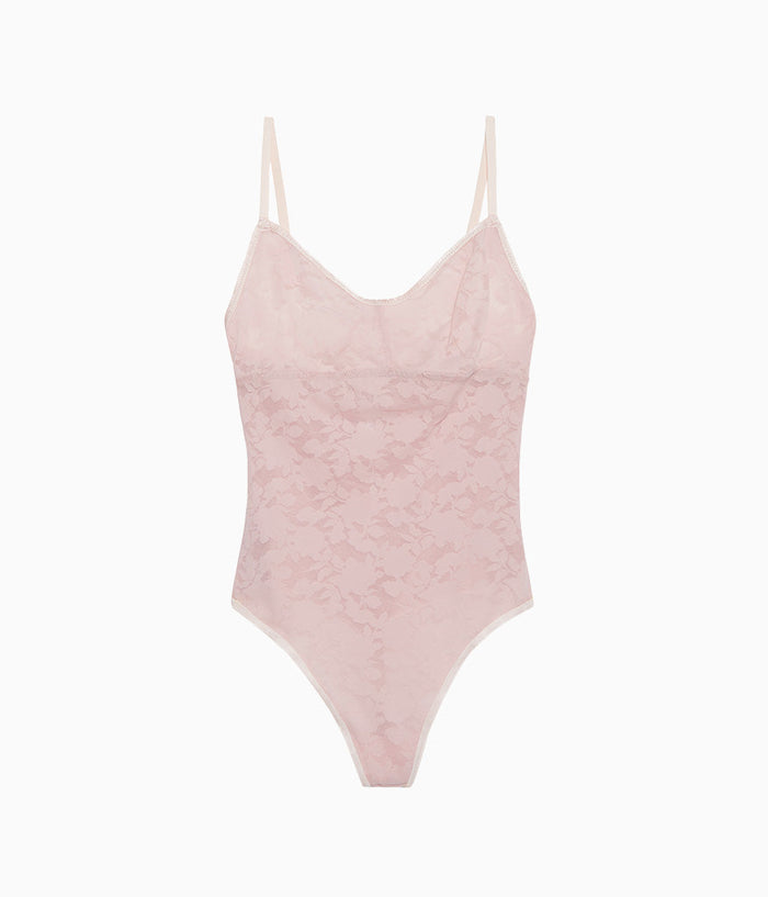 Shadow Scene Bodysuit: Blush Pink