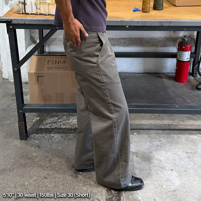 Shibuya Chino Pants II | Straight-Wide Leg Olive