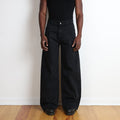 Shibuya Pleated Jeans | Baggy, Wide-Leg Stoned Black