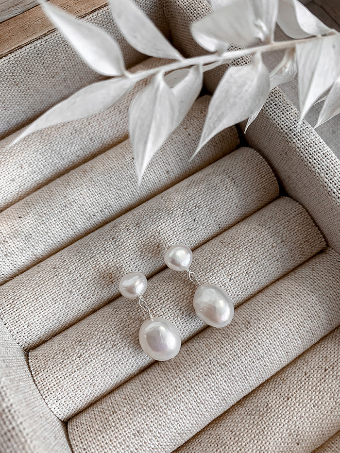 Sierra – Freshwater Pearl Earrings 925 Sterling Silver - Jewellery - Wild Laurel