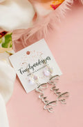 Silver Iridescent Bride Earring - Giftware - Honey Fawn