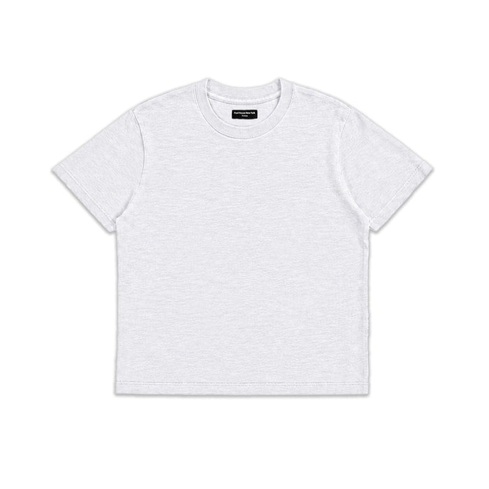 Silverlake Crop Tee III | Boxy, Relaxed Fit | Heavyweight Slub T-Shirt Classic White