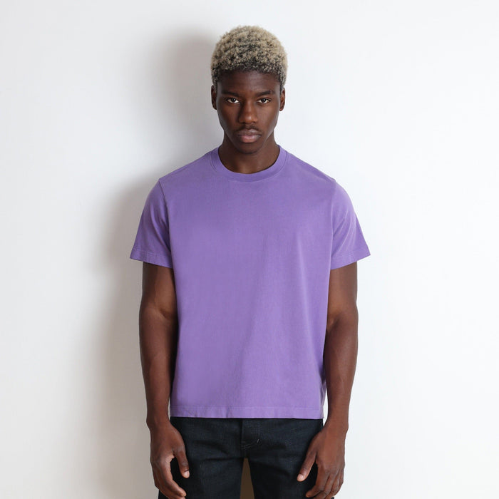 Silverlake Crop Tee III | Boxy, Relaxed Fit T-Shirt Vintage Violet