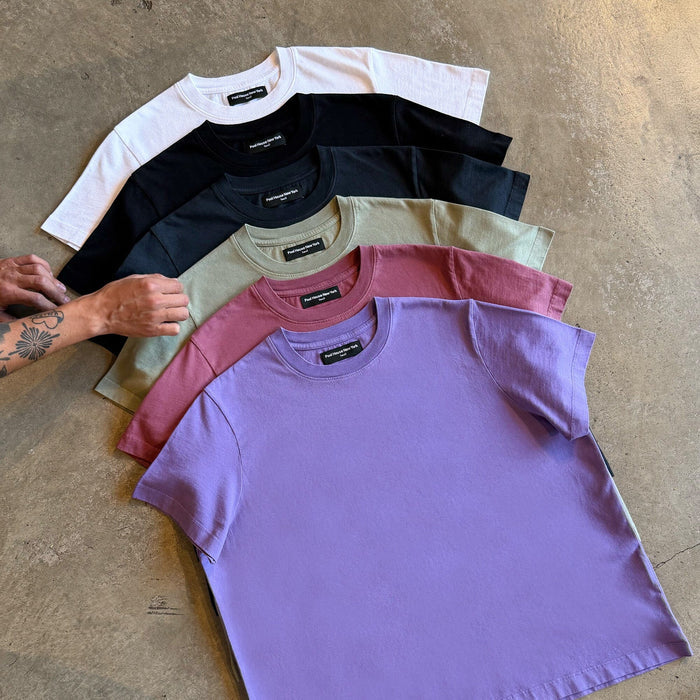 Silverlake Crop Tee III | Boxy, Relaxed Fit T-Shirt Vintage Maroon