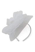 Simone Fascinator White - Accessory - Morgan and Taylor