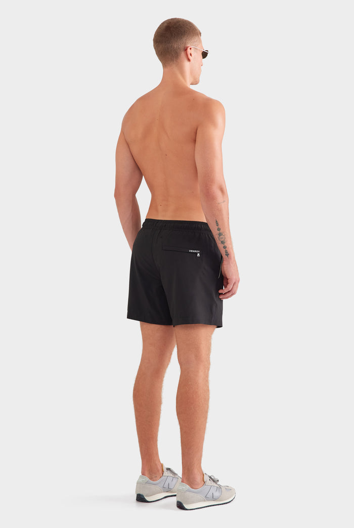 Solid Stretch Swim Short - Black