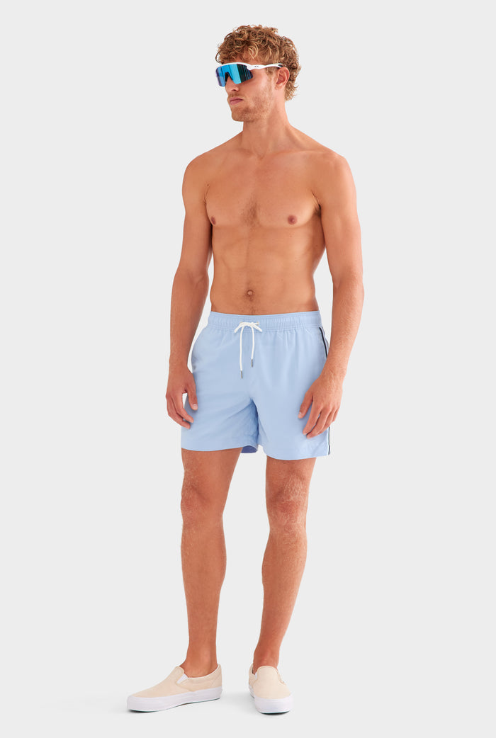 Solid Swim Short - Powder Blue