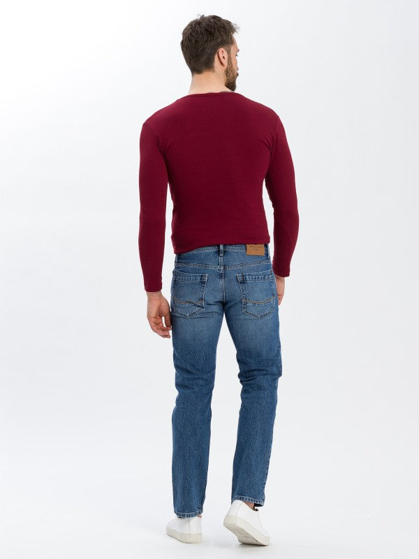 SOPO - CROSS JEANS - ANTONIO,  Herren Jeans, Relaxed Fit, Mid-Waist, Mid Blue