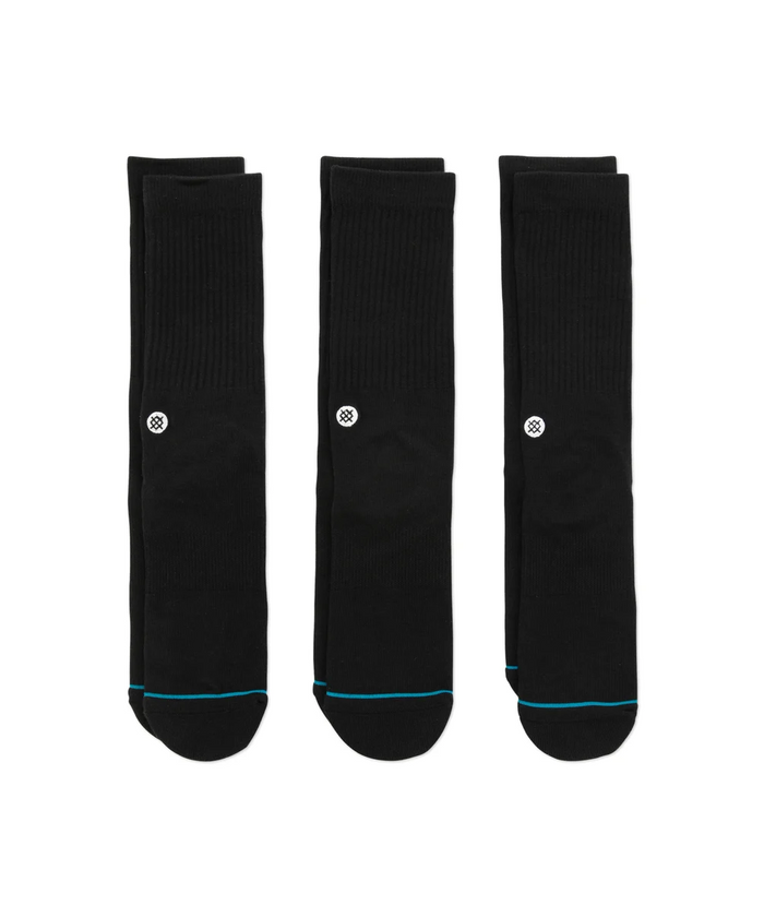 Stance Icon Socks 3 Pack (Black)