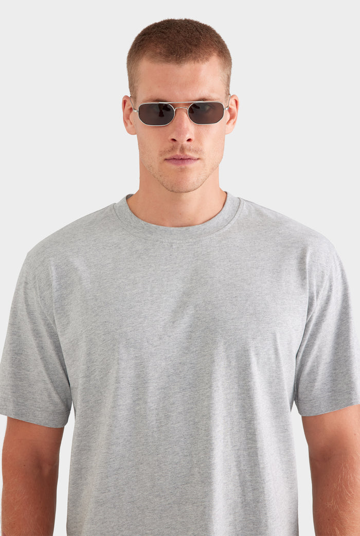Standard Cotton T Shirt - Grey Marl