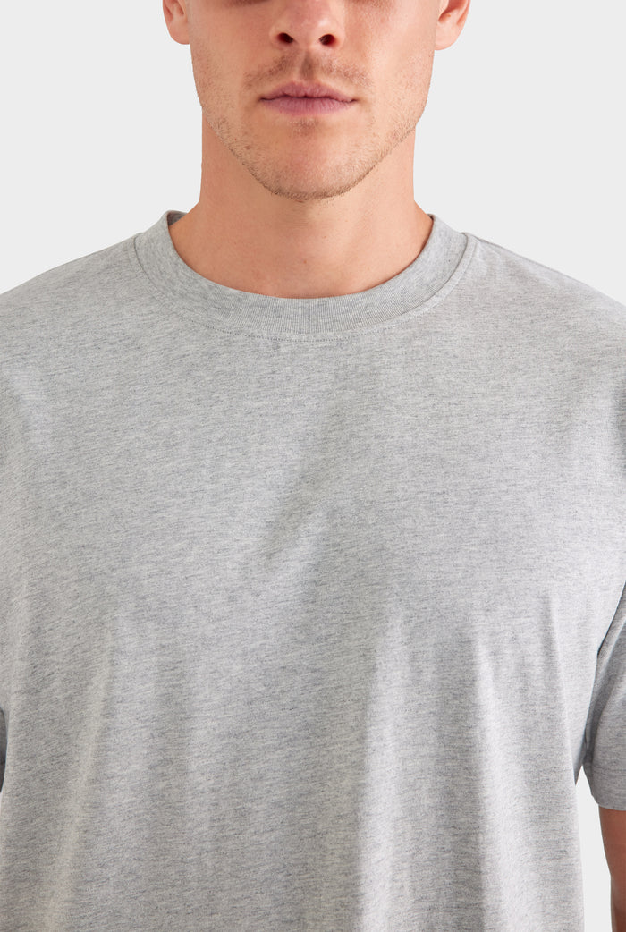 Standard Cotton T Shirt - Grey Marl