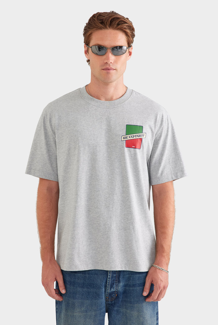 Standard Cotton T Shirt - Milano/Grey Marl