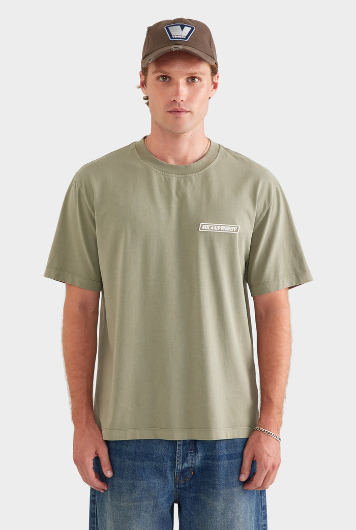Standard Cotton T Shirt - Milano/Smokey Olive
