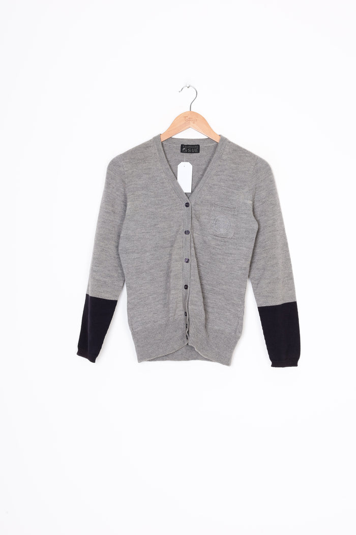 Standard Issue Womens Grey Cardigan Size S