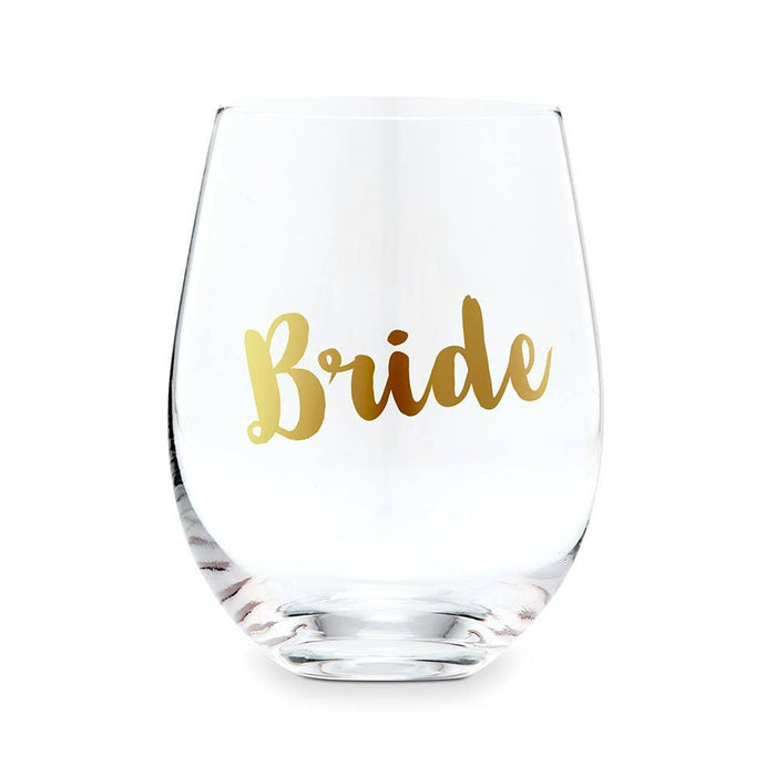 Stemless Wine Glass Gift For Wedding Party - Bride - Giftware - Weddingstar