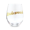 Stemless Wine Glass Gift For Wedding Party - Bridesmaid - Giftware - Weddingstar