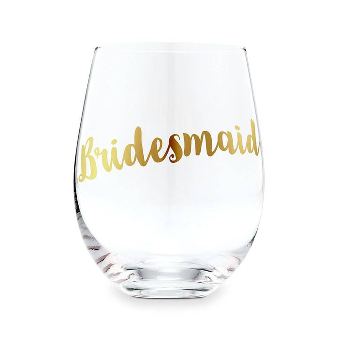 Stemless Wine Glass Gift For Wedding Party - Bridesmaid - Giftware - Weddingstar