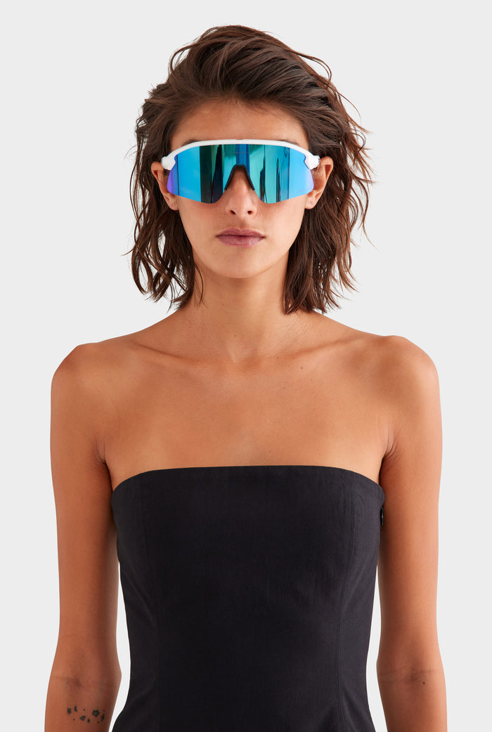 Strapless Cotton Mini Dress - Black