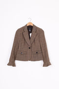 Sutton Studio Womens Brown Blazer Size 4