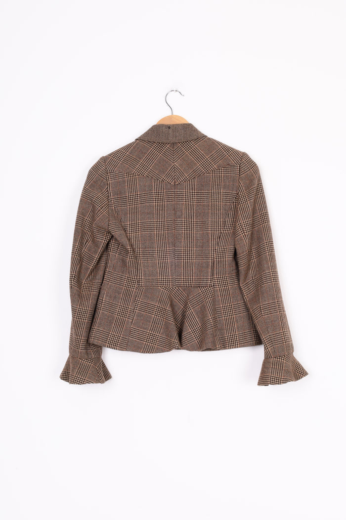 Sutton Studio Womens Brown Blazer Size 4