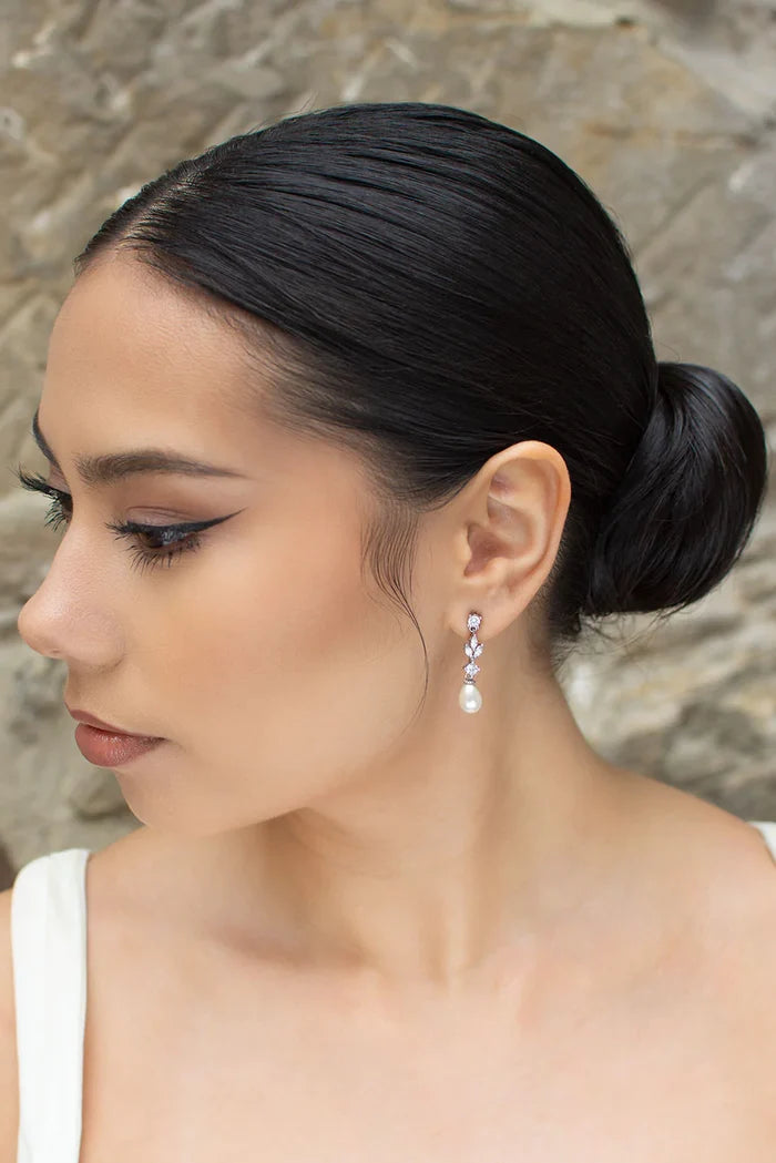 Tara Pearl Earring Silver - Jewellery - Windsor Bridal Jewellery