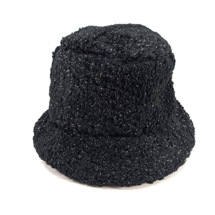 Teddy Bear Sparkling Bucket Hat - Black