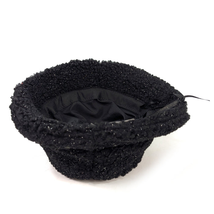 Teddy Bear Sparkling Bucket Hat - Black