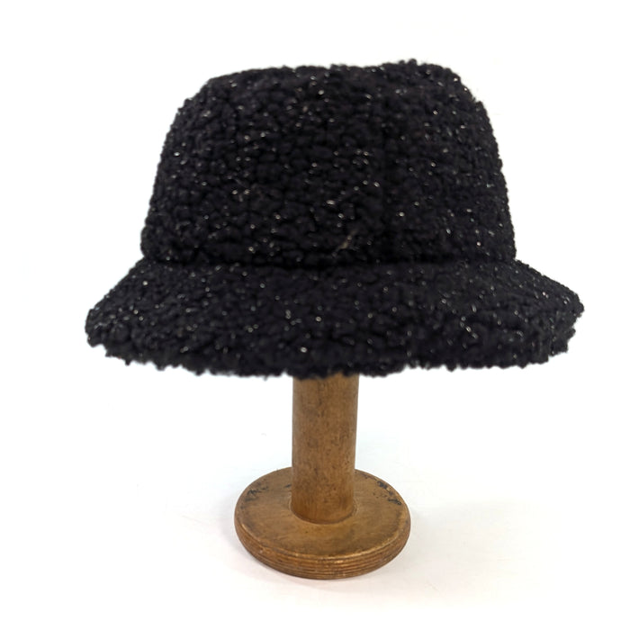 Teddy Bear Sparkling Bucket Hat - Black