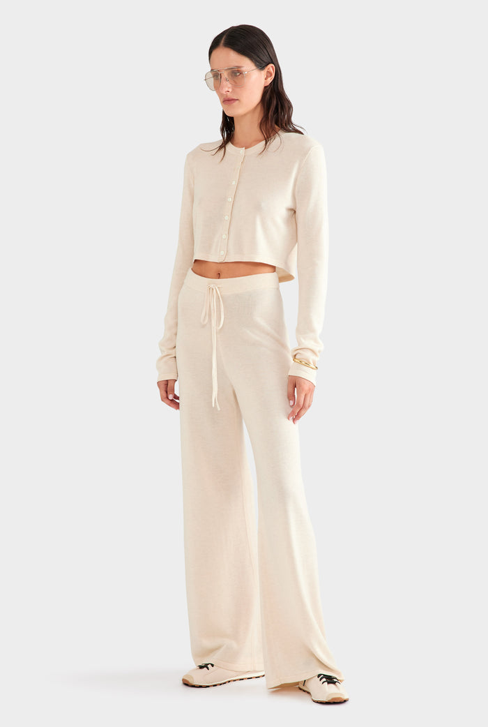 Tencel Silk Knit Pant - Sand