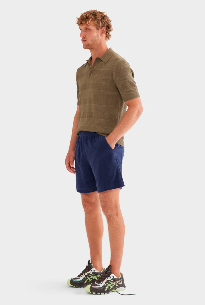 Terry Lounge Short - Navy