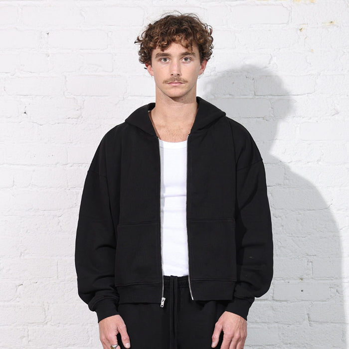 The Mercer Crop Zip II True Black