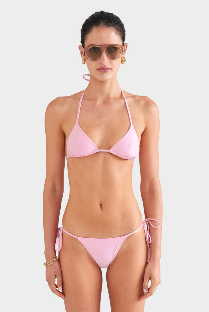 Tie Side Bikini Brief - Pink