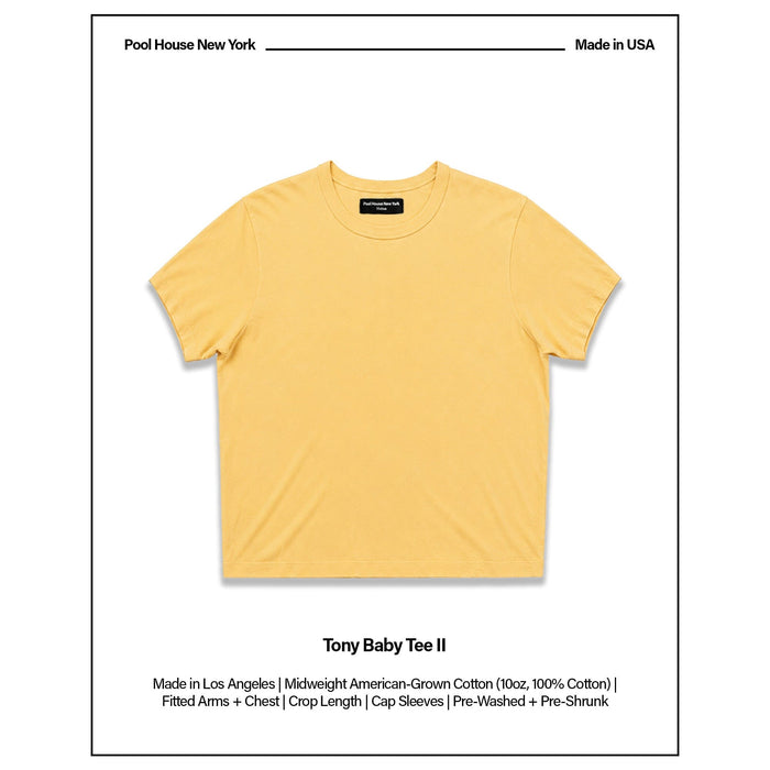 Tony Baby Tee II | Mens T-Shirt Butter Yellow