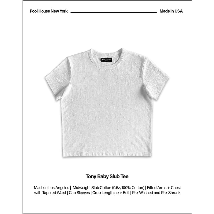 Tony Baby Tee | Slub | Men’s T-Shirt Classic White