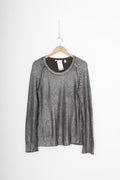 Trenery Womens Metallic Jumper Size M
