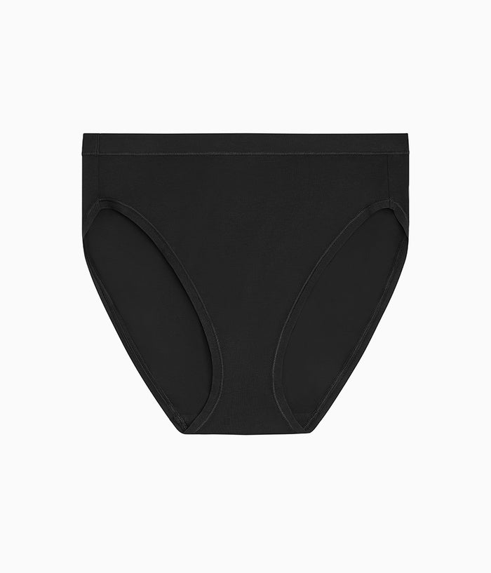 Understated Cotton Hi-Cut: Black