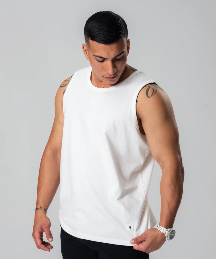 UNDRGROUND Cotton Singlet (White)