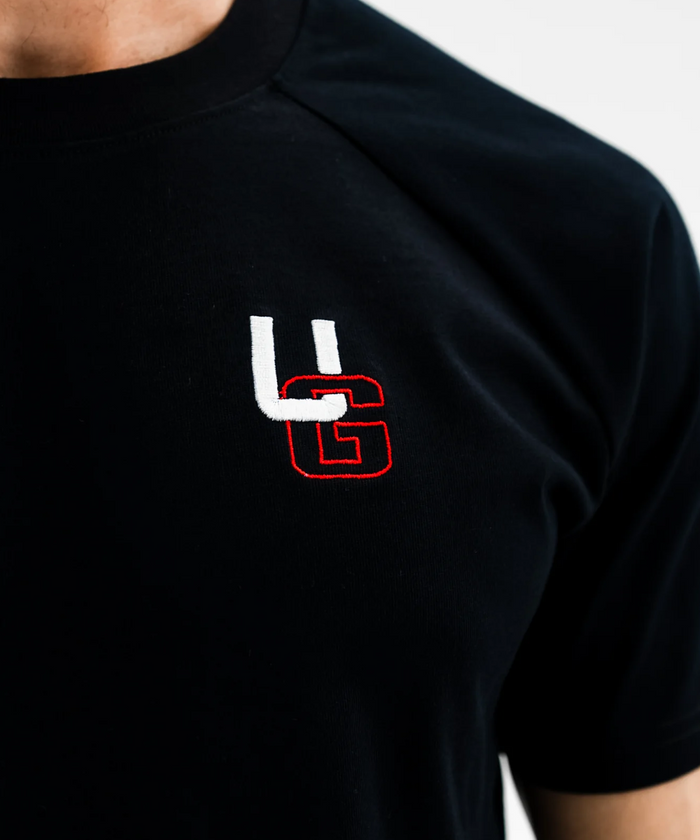 UNDRGROUND Curved Tee x Graff Print (Black/Red)