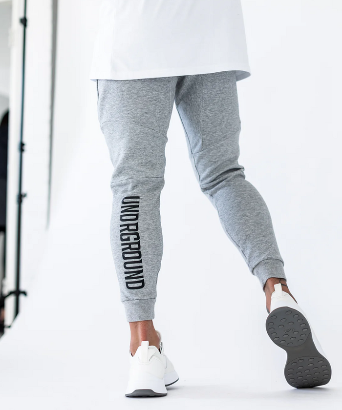 UNDRGROUND Essential Tapered Joggers (Marble Grey)