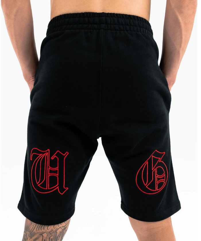 UNDRGROUND Heavy Weight Shorts (Black/Red)