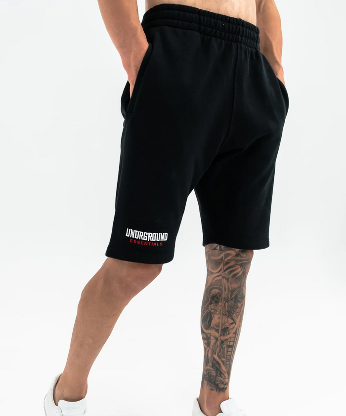 UNDRGROUND Heavy Weight Shorts (Black/Red)