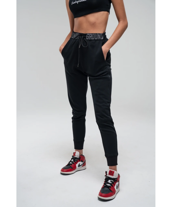 UNDRGROUND Tapered Joggers (Black/Grey)
